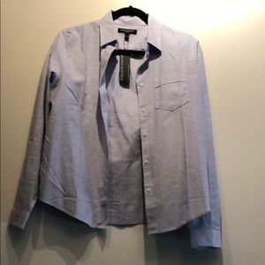 Banana Republic periwinkle button down shirt